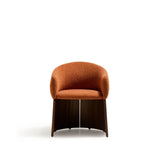 Stuhl Bosca mit terrakottafarbener Chenille und Nussbaumfurnier FSC 100% von Kave Home – Bild 8