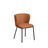 Stuhl Ciselia flammhemmend terrakottafarbener Chenille mit Stahlbeinen mit schwarzem Finish, FSC Mix Credit von Kave Home – Bild 1