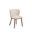 Stuhl Ciselia in beiger Chenille mit Beinen aus massivem Eschenholz mit walnussholzfarbenem Finish, FSC Mix Credit von Kave Home – Bild 1
