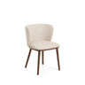 Stuhl Ciselia in beiger Chenille mit Beinen aus massivem Eschenholz mit walnussholzfarbenem Finish, FSC Mix Credit von Kave Home – Bild 1