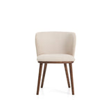 Stuhl Ciselia in beiger Chenille mit Beinen aus massivem Eschenholz mit walnussholzfarbenem Finish, FSC Mix Credit von Kave Home – Bild 7