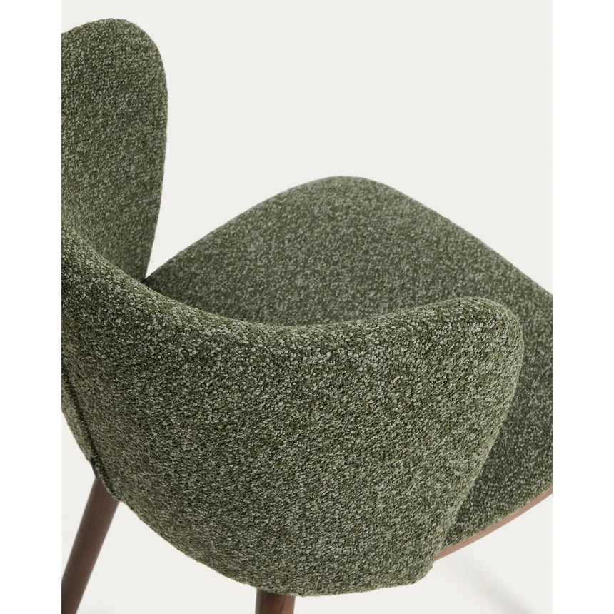 Stuhl Ciselia in dicker Chenille mit Beinen aus Eschenholz oder Stahl , FSC Mix Credit von Kave Home – Bild 10