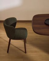 Stuhl Ciselia in dicker Chenille mit Beinen aus Eschenholz oder Stahl , FSC Mix Credit von Kave Home – Bild 2