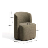 Stuhl Corvena aus Chenille FSC-Mix-Kredit von Kave Home – Bild 4