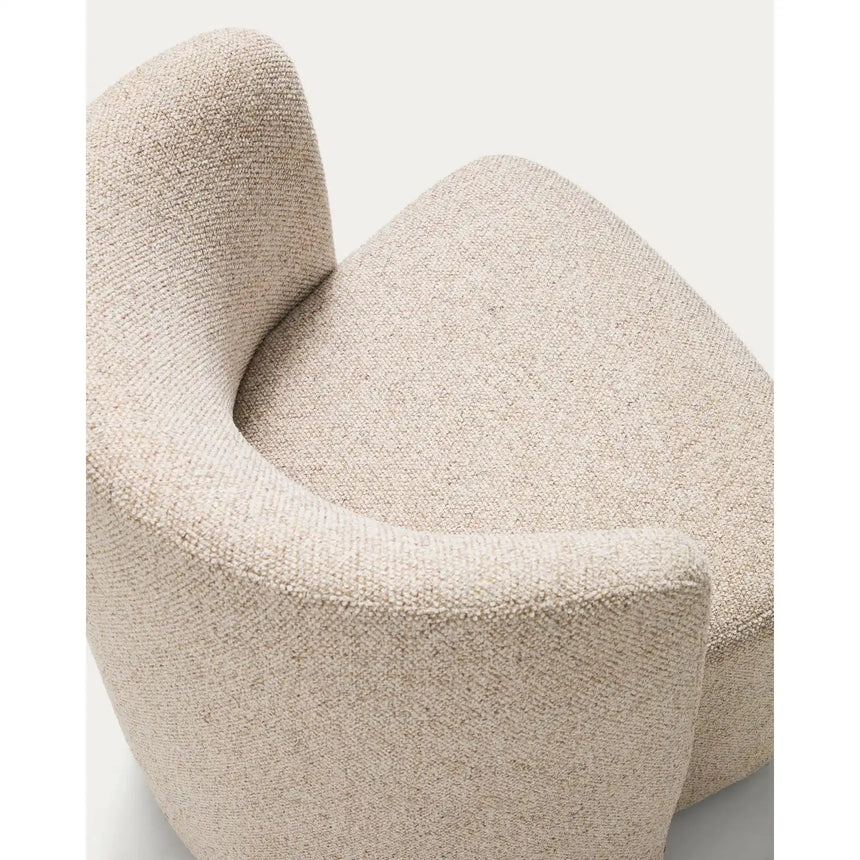 Stuhl Corvena aus Chenille in Beige FSC-Mix-Kredit von Kave Home – Bild 11