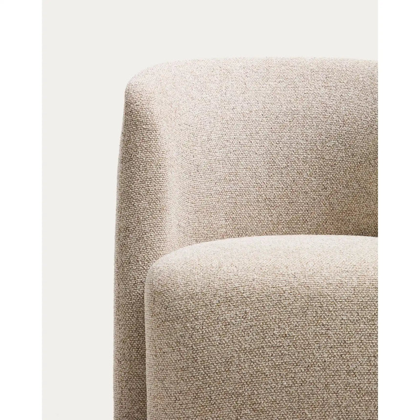 Stuhl Corvena aus Chenille in Beige FSC-Mix-Kredit von Kave Home – Bild 9