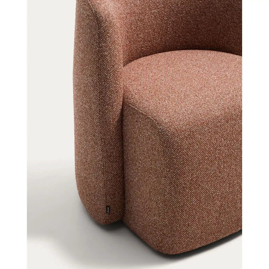 Stuhl Corvena aus Chenille in Terrakotta FSC-Mix-Kredit von Kave Home – Bild 9