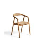 Stuhl Derile aus massivem Eichenholz mit Finish in natürlichem Farbton und beigem Papierseil 100% FSC von Kave Home – Bild 1