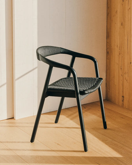 Stuhl Derile aus massivem Eichenholz mit Finish und Papierseil FSC 100% von Kave Home – Bild 2