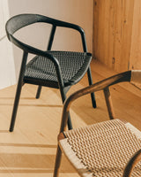 Stuhl Derile aus massivem Eichenholz mit Finish und Papierseil FSC 100% von Kave Home – Bild 3