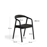 Stuhl Derile aus massivem Eichenholz mit Finish und Papierseil FSC 100% von Kave Home – Bild 5