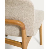 Stuhl Elnor aus Chenille und Beinen aus massivem Eichenholz mit Finish von Kave Home – Bild 10