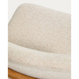 Stuhl Elnor aus Chenille und Beinen aus massivem Eichenholz mit Finish von Kave Home – Bild 11