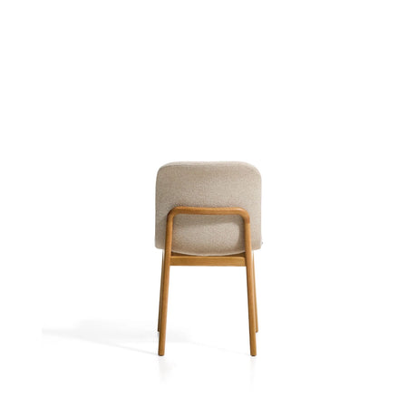 Stuhl Elnor aus Chenille und Beinen aus massivem Eichenholz mit Finish von Kave Home – Bild 6