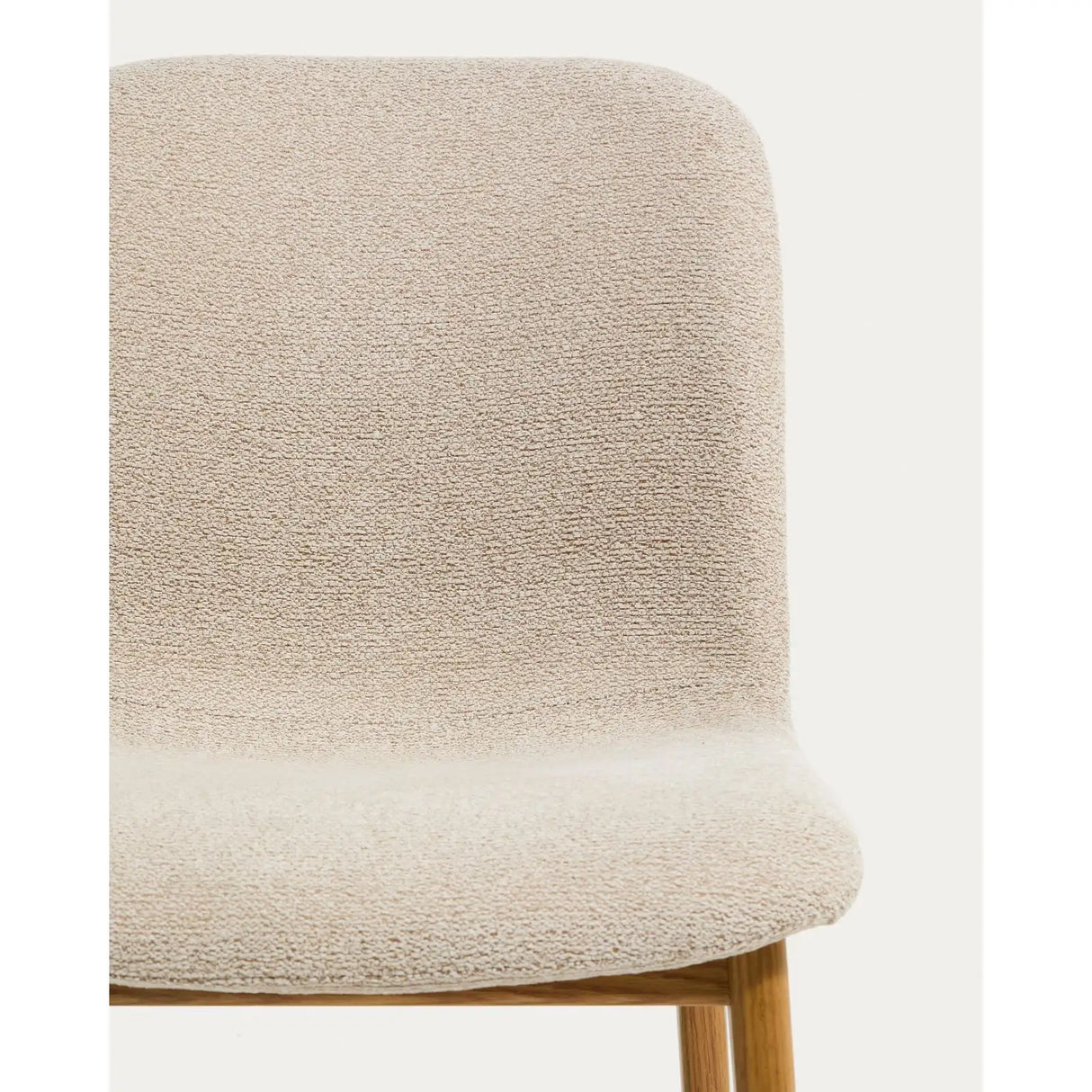 Stuhl Elnor aus Chenille und Beinen aus massivem Eichenholz mit Finish von Kave Home – Bild 7