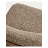 Stuhl Elnor aus brauner Chenille und Beinen aus massivem Eichenholz mit Nussbaum-Finish von Kave Home – Bild 10