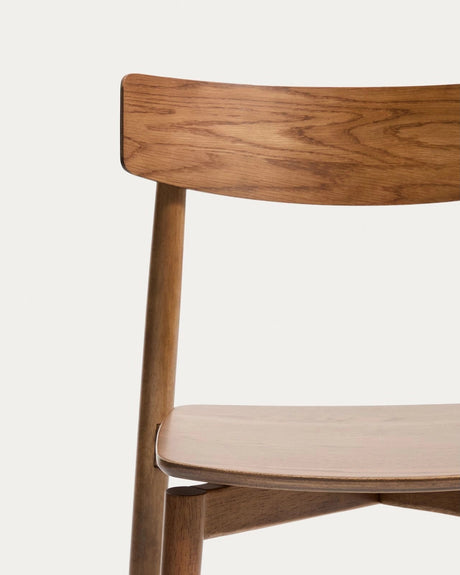 Stuhl Evera aus Eichenfurnier mit Naturfarbenem oder Nussbaumfinish von Kave Home – Bild 6