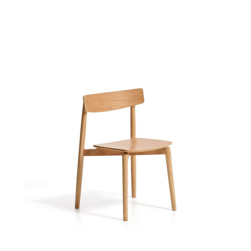 Stuhl Evera aus Eichenfurnier mit naturfarbenem Finish  von Kave Home – Bild 1