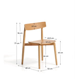 Stuhl Evera aus Eichenfurnier mit naturfarbenem Finish  von Kave Home – Bild 2