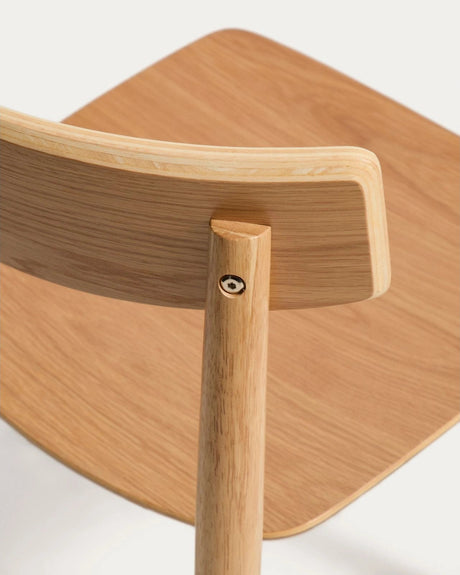 Stuhl Evera aus Eichenfurnier mit naturfarbenem Finish  von Kave Home – Bild 9