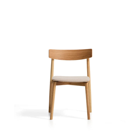Stuhl Evera aus Eichenfurnier mit naturfarbenem Finish und beiger Chenille von Kave Home – Bild 5