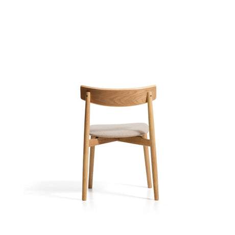 Stuhl Evera aus Eichenfurnier mit naturfarbenem Finish und beiger Chenille von Kave Home – Bild 6
