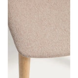 Stuhl Evera aus Eichenfurnier mit naturfarbenem Finish und beiger Chenille von Kave Home – Bild 8