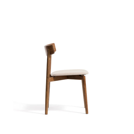 Stuhl Evera aus Eichenfurnier mit verschiedenen Finishes und Chenille von Kave Home – Bild 3