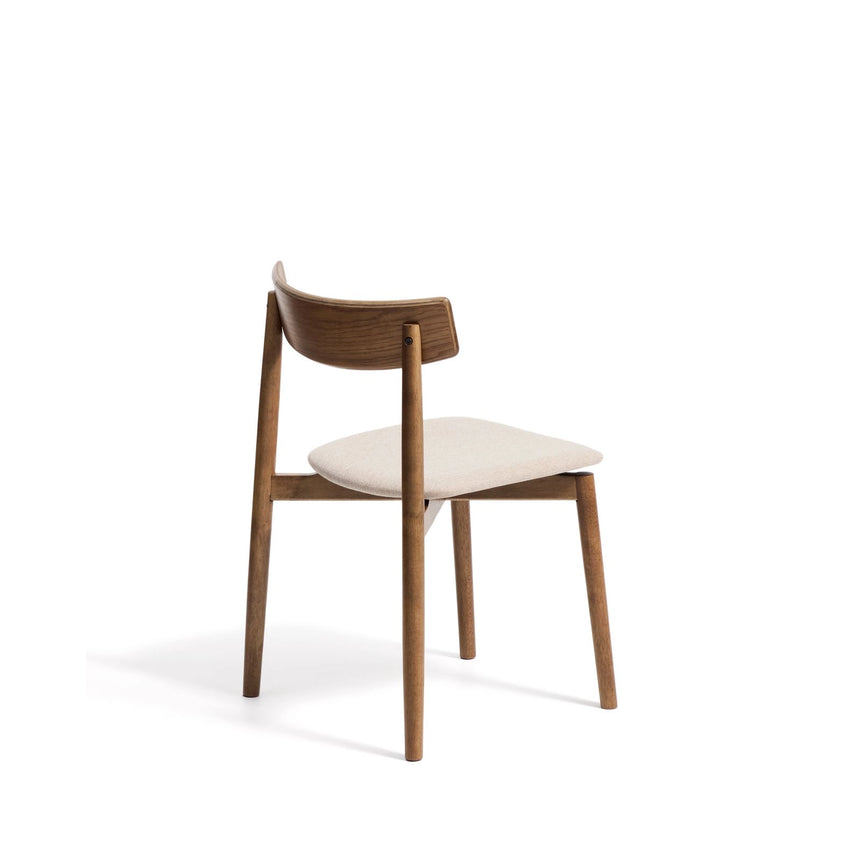 Stuhl Evera aus Eichenfurnier mit verschiedenen Finishes und Chenille von Kave Home – Bild 4