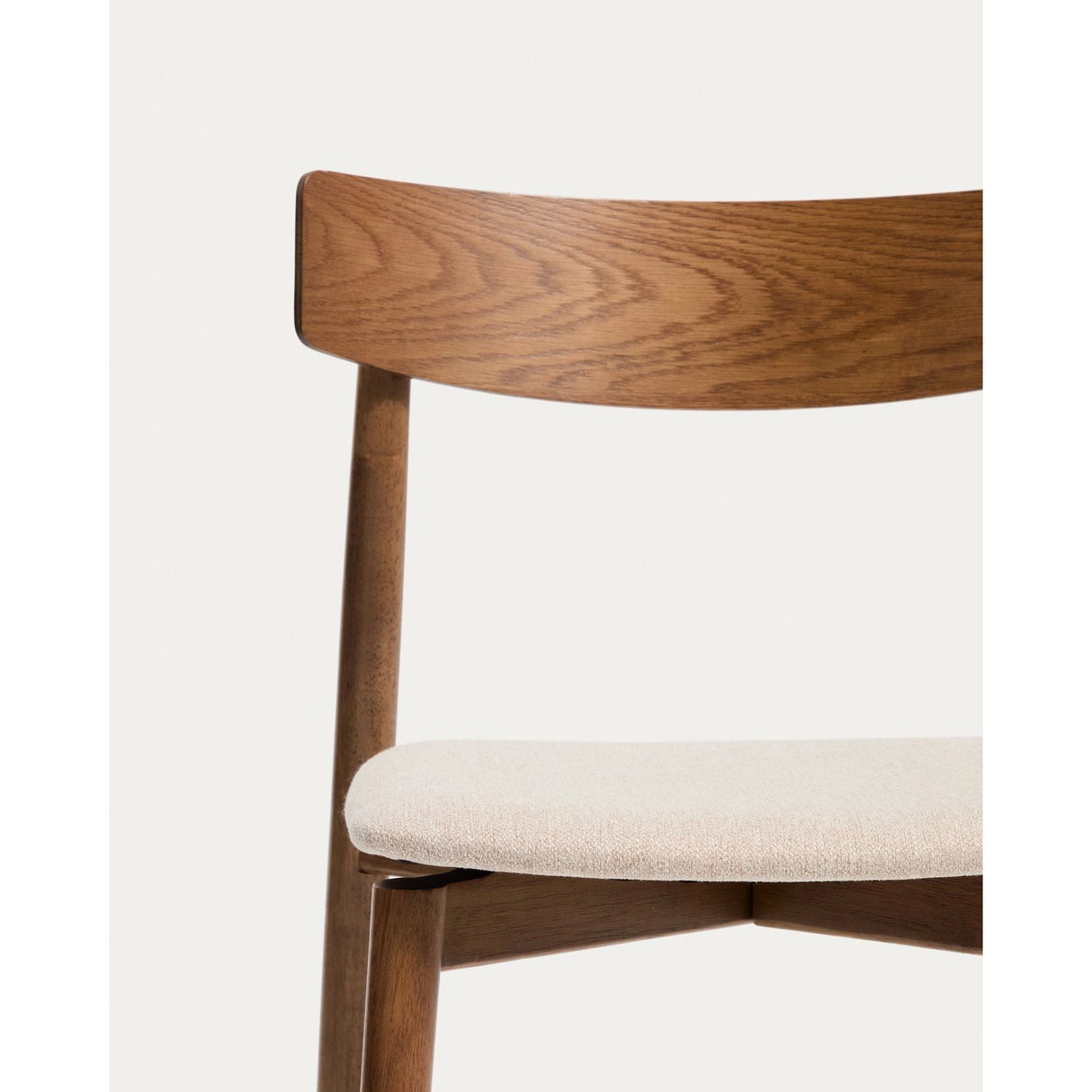 Stuhl Evera aus Eichenfurnier mit verschiedenen Finishes und Chenille von Kave Home – Bild 6