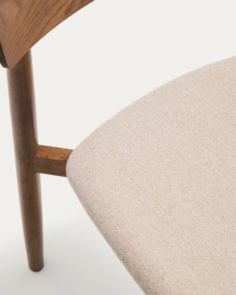 Stuhl Evera aus Eichenfurnier mit verschiedenen Finishes und Chenille von Kave Home – Bild 9