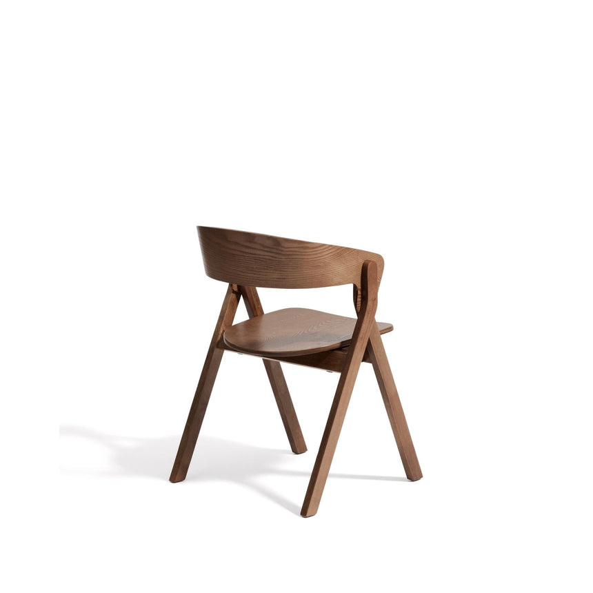 Stuhl Godia aus Eichenfurnier mit Nussbaumfinish oder in Naturfarben von Kave Home – Bild 4