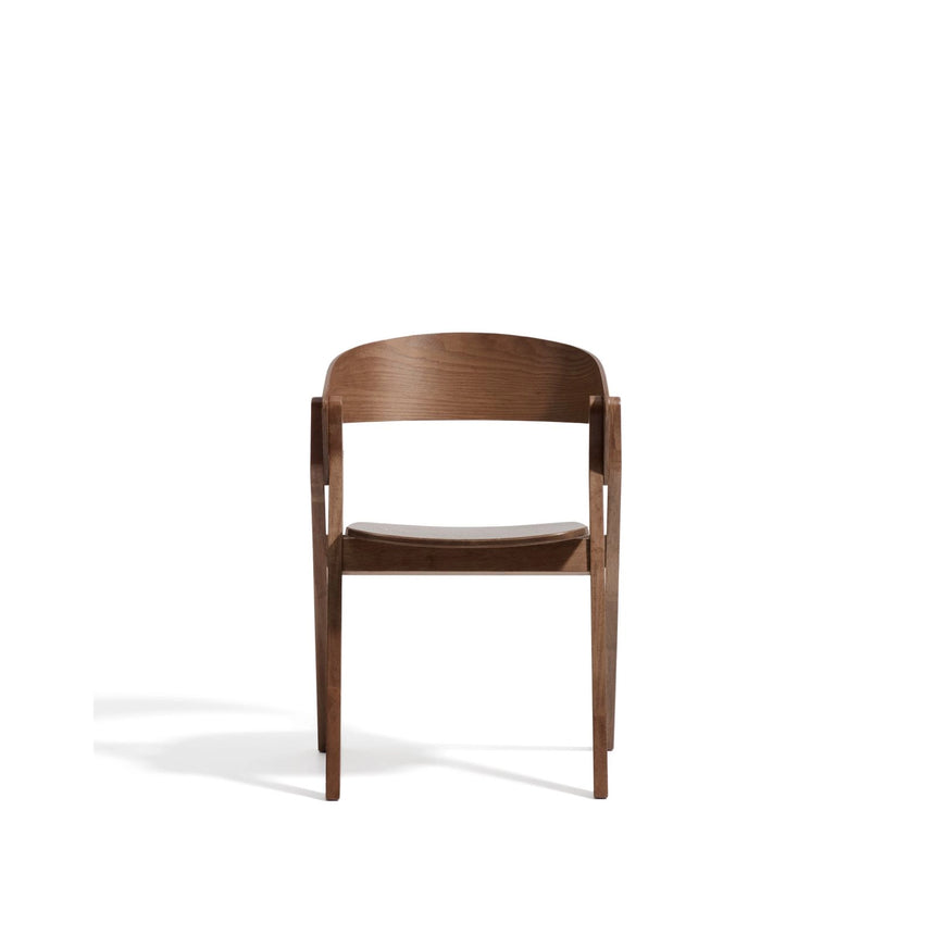 Stuhl Godia aus Eichenfurnier mit Nussbaumfinish oder in Naturfarben von Kave Home – Bild 5