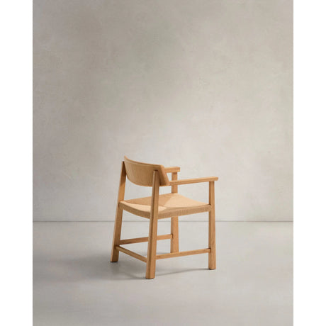 Stuhl Idun aus massivem FSC Mix Credit Eichenholz mit Finish in natürlichem Farbton und Sitzfläche aus Seil von Kave Home – Bild 8