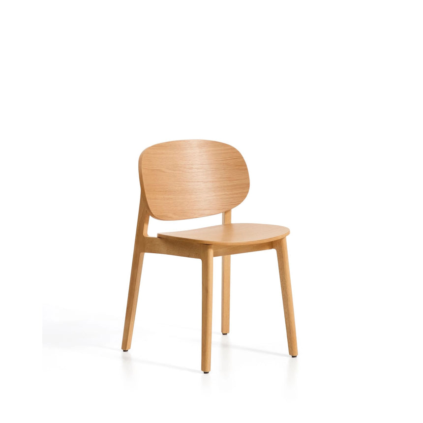 Stuhl Ludara aus Eichenfurnier  von Kave Home – Bild 1