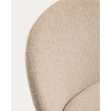 Stuhl Meila flammhemmend mit Chenille und Beinen aus massivem Eschenholz von Kave Home – Bild 10