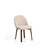 Stuhl Meila mit beiger Chenille und Beinen aus massivem Eschenholz mit Nussbaumfinish von Kave Home – Bild 1
