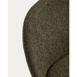 Stuhl Meila mit grüner Chenille und Beinen aus massivem Eschenholz mit Nussbaumfinish von Kave Home – Bild 10