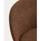 Stuhl Meila mit terrakottafarbener Chenille und Beinen aus massivem Eschenholz mit Nussbaumfinish von Kave Home – Bild 9