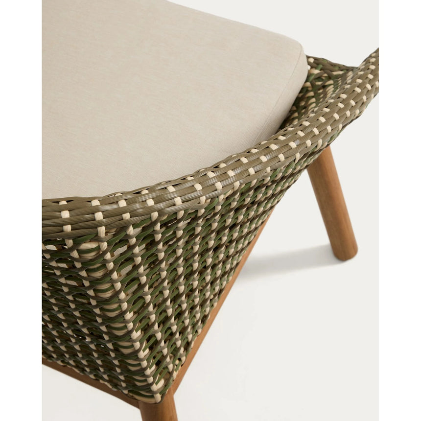 Stuhl Olbia aus synthetischem Rattan und massivem Teakholz FSC 100 % von Kave Home – Bild 12
