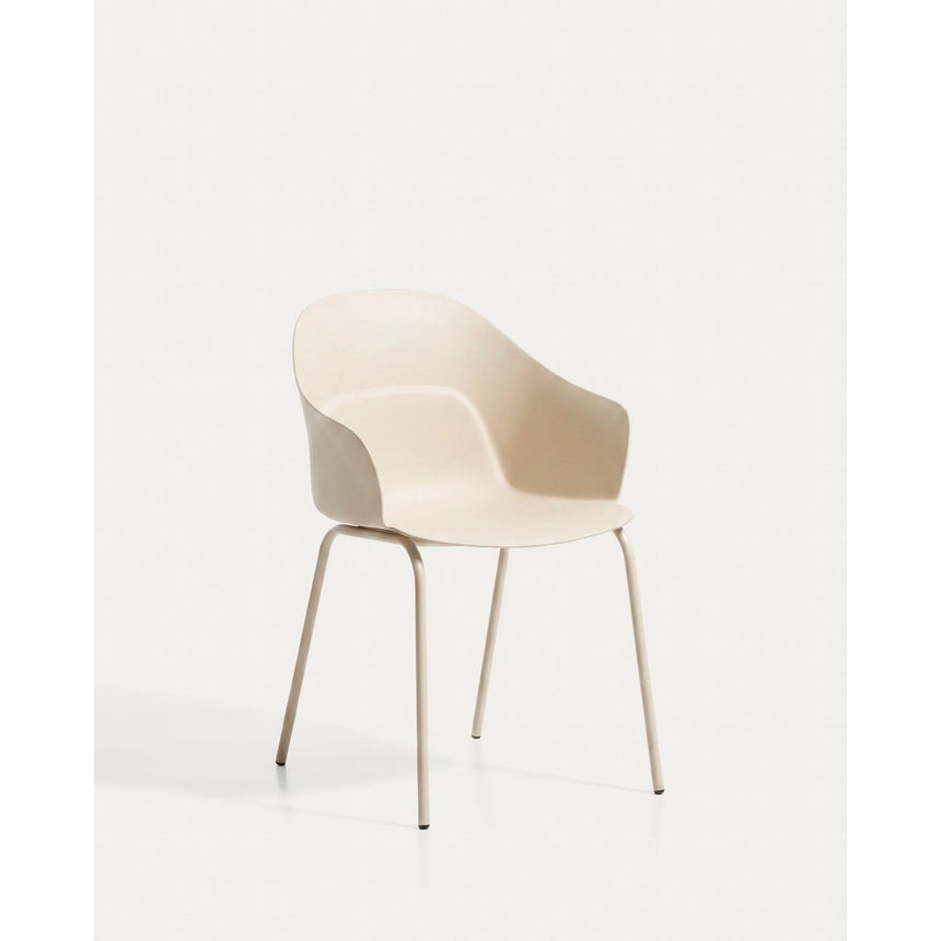 Stuhl Sanile mit Stahlbeinen mit beigem Finish von Kave Home – Bild 1