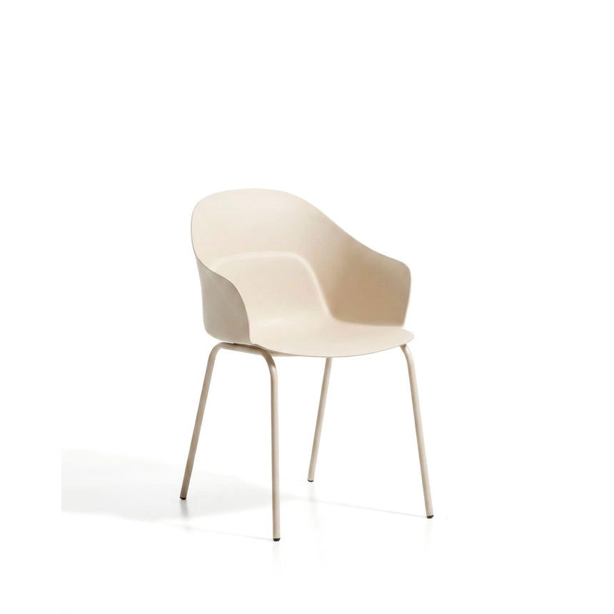 Stuhl Sanile mit Stahlbeinen mit beigem Finish von Kave Home – Bild 4