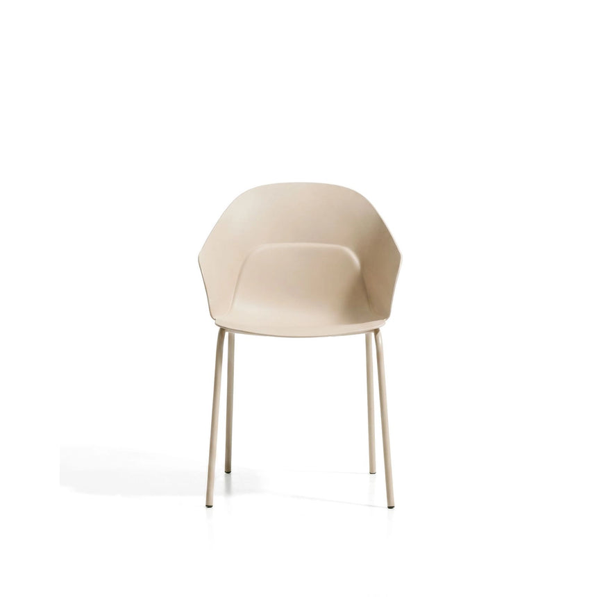 Stuhl Sanile mit Stahlbeinen mit beigem Finish von Kave Home – Bild 9