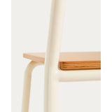 Stuhl Tinn aus Eschenfurnier und Metallgestell von Kave Home – Bild 9