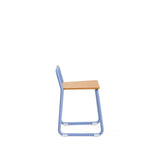 Stuhl Tinn aus Eschenfurnier und blauem Metallgestell. von Kave Home – Bild 5