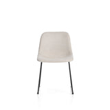 Stuhl Zahara mit beiger Chenille und Stahlbeinen mit schwarzem Finish, FSC 100 % von Kave Home – Bild 5
