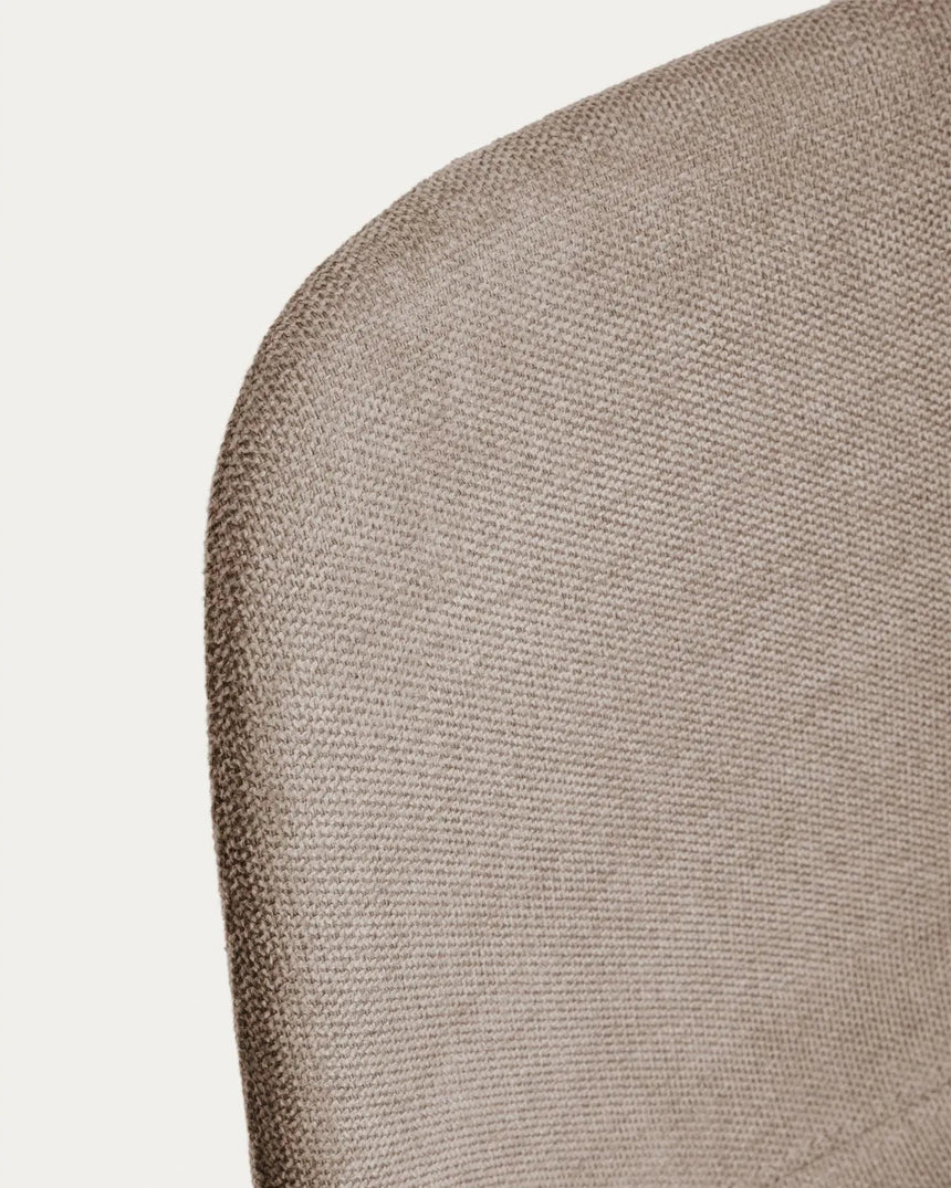 Stuhl Zahara mit brauner Chenille und Stahlbeinen mit schwarzem Finish, FSC 100 % von Kave Home – Bild 11