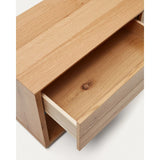 TV-Möbel Alguema 3 Schubladen in Eichenfurnier mit natürlichem Finish 200 x 51 cm von Kave Home – Bild 11