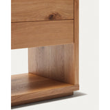 TV-Möbel Alguema 3 Schubladen in Eichenfurnier mit natürlichem Finish 200 x 51 cm von Kave Home – Bild 12