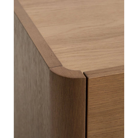 TV-Möbel Arelida aus Furnier sowie Massivholz aus Eiche mit hellbraunem Finish 200 x 44 cm von Kave Home – Bild 11